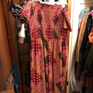 Multi color jump suit